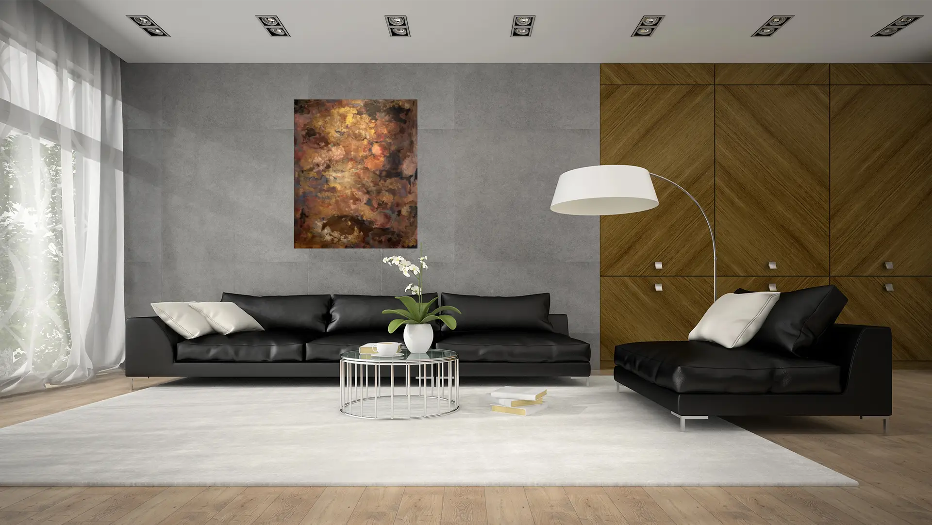 Licht und Schatten I Mockup 120 x 100cm